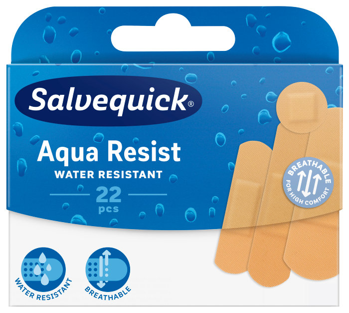 Plaster Salvequick Aqua Resist – 22 stk.